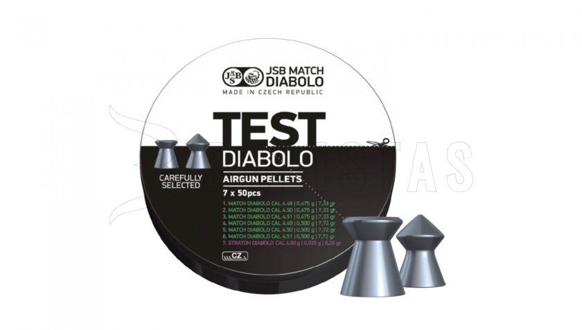 Diabolo JSB Match Test Light Weight 4,5mm 350st