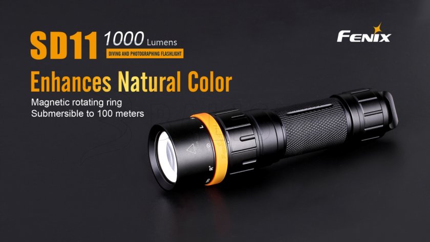 Duik LED-zaklamp Fenix SD11