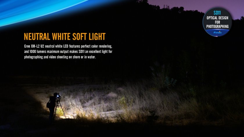 Duik LED-zaklamp Fenix SD11