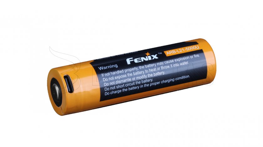 Oplaadbare batterij Fenix 21700 5000 mAh met USB-C (Li-Ion)