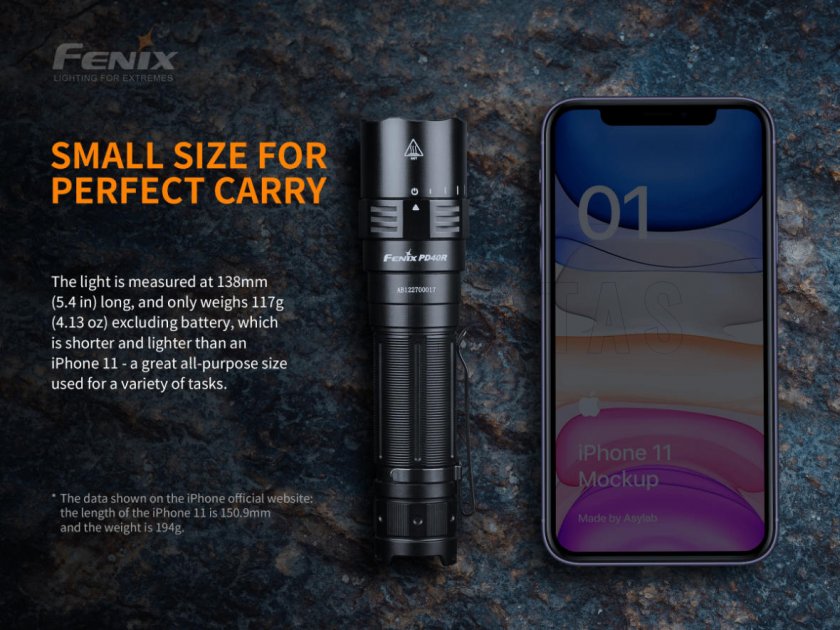 Zaklamp Fenix PD40R V2.0