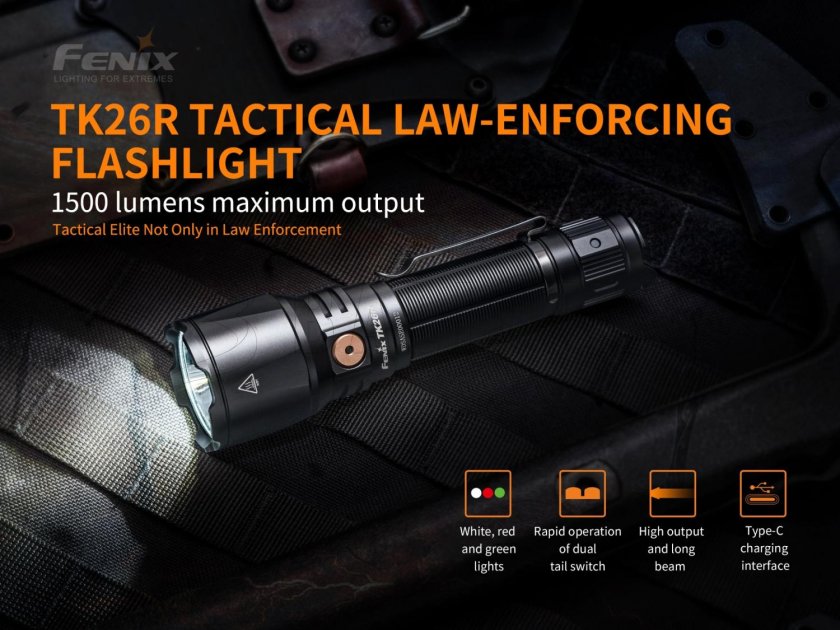 Tactische zaklamp Fenix TK26R