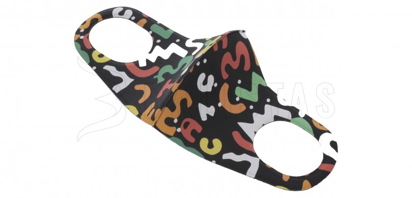 Kleurrijk mondmasker - maat M