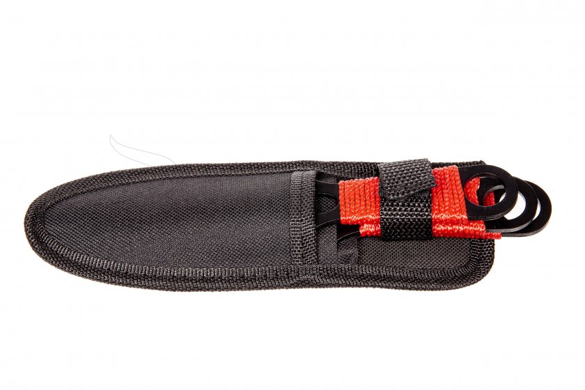 Set werpmessen Kandar rood paracord (82)