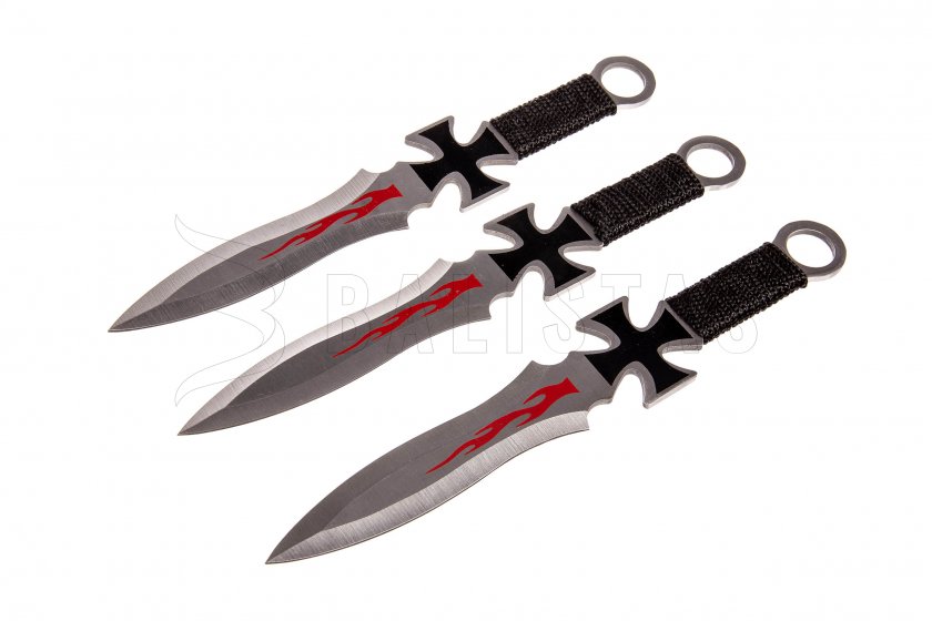 Set werpmessen Kandar kruis (333)