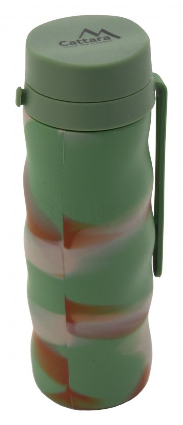 Opvouwbare siliconen fles ARMY 550ml