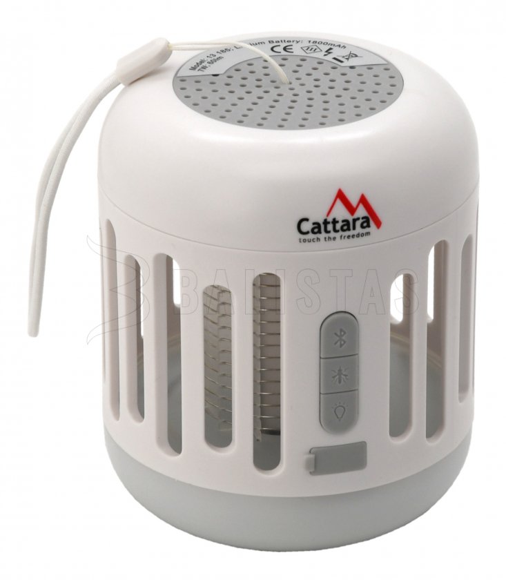 Zaklamp MUSIC CAGE Bluetooth oplaadbaar + UV insectenvanger