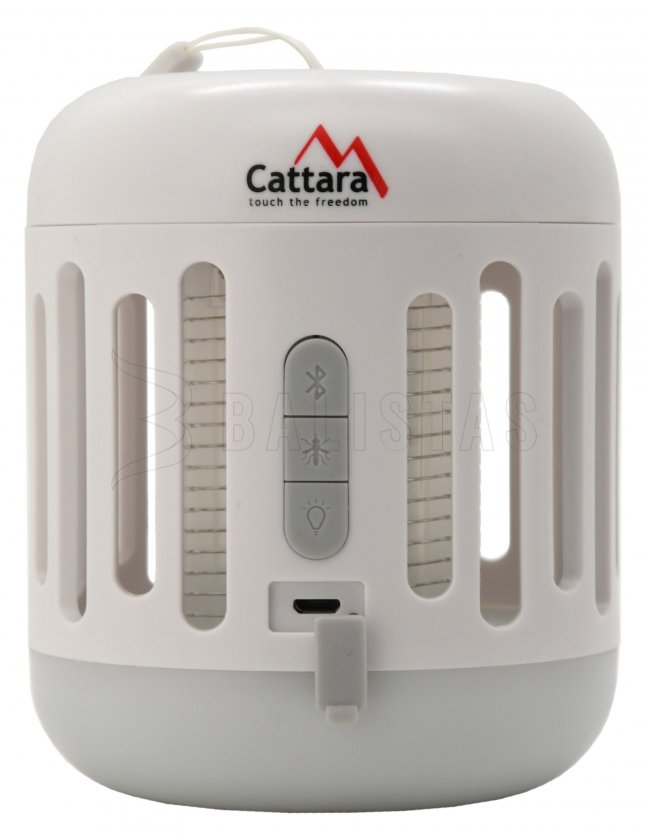 Zaklamp MUSIC CAGE Bluetooth oplaadbaar + UV insectenvanger