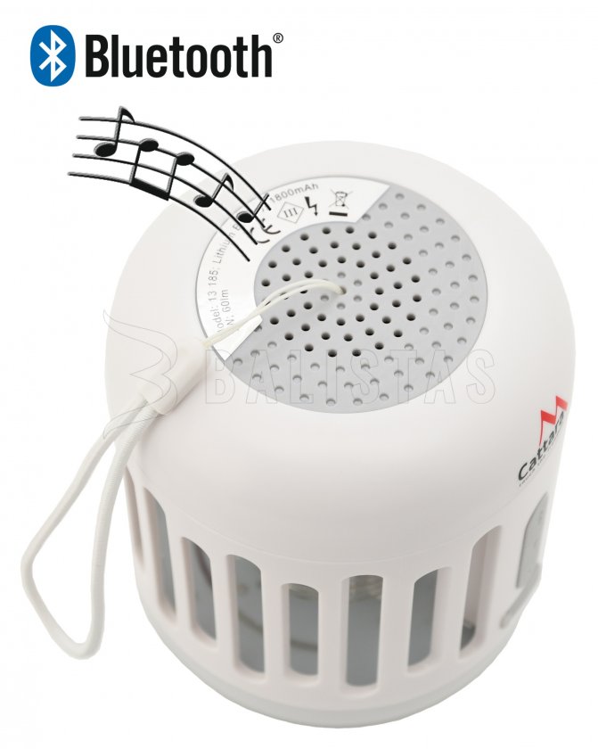 Zaklamp MUSIC CAGE Bluetooth oplaadbaar + UV insectenvanger