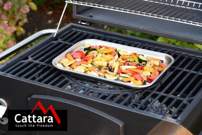Grillbakje rvs 34 x 24cm