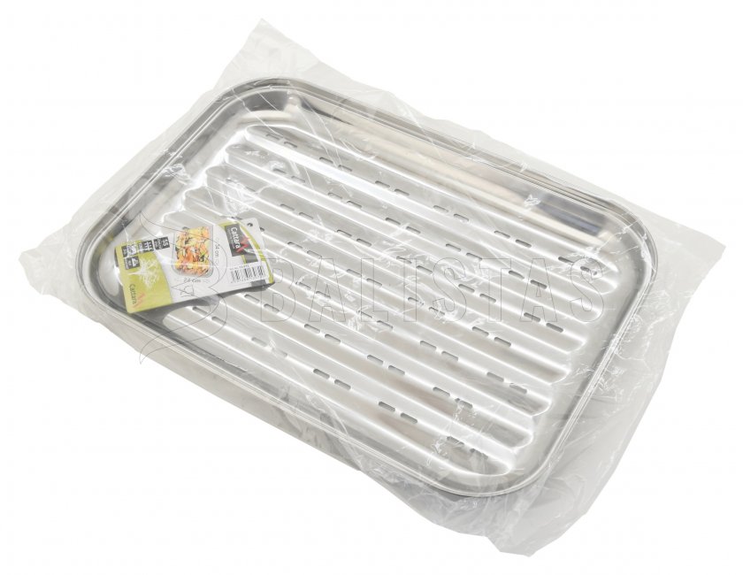 Grillbakje rvs 34 x 24cm
