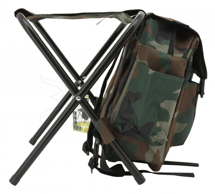 Opvouwbare stoel met rugzak OLBIA ARMY
