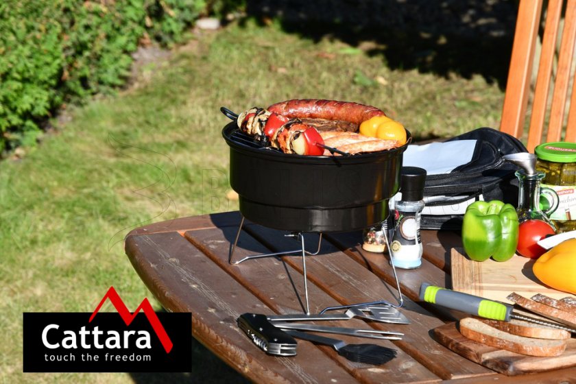 Houtskoolgrill BOSA draagbaar met tas