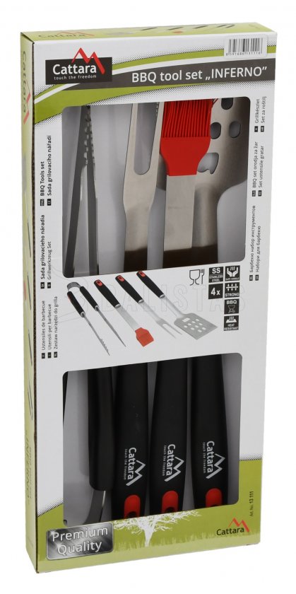 Grillgereedschap INFERNO set 4 stuks