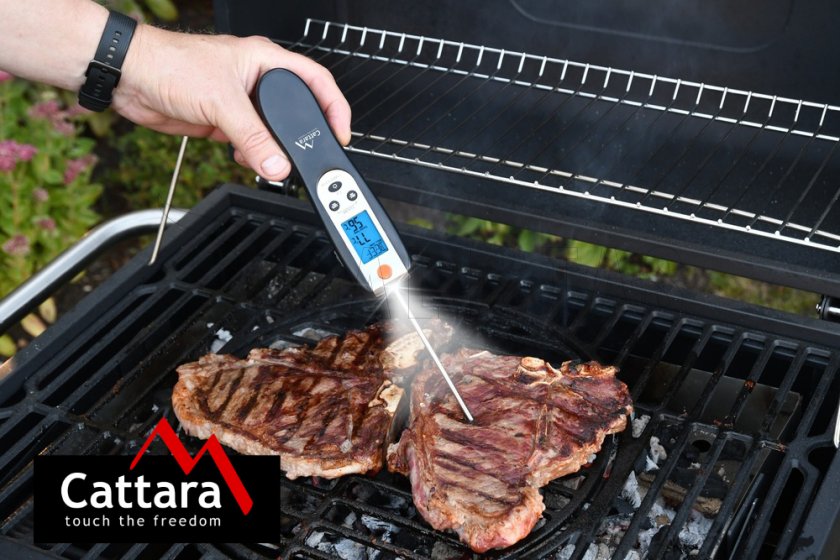 Digitale opvouwbare vleesthermometer voor grillen
