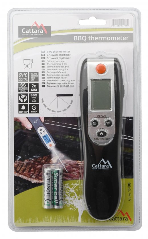 Digitale opvouwbare vleesthermometer voor grillen
