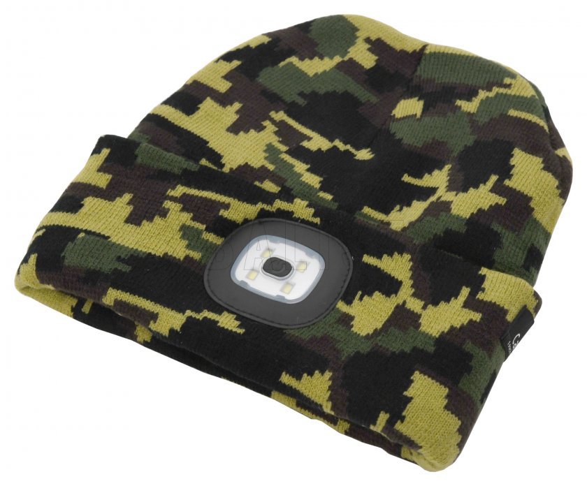 Muts ARMY met LED-zaklamp USB oplaadbaar