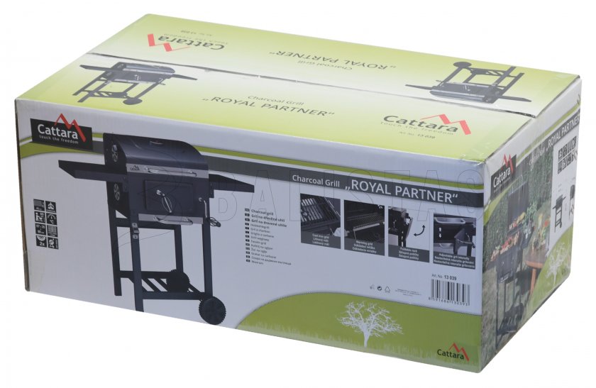 Houtskoolbarbecue ROYAL PARTNER gietijzeren rooster