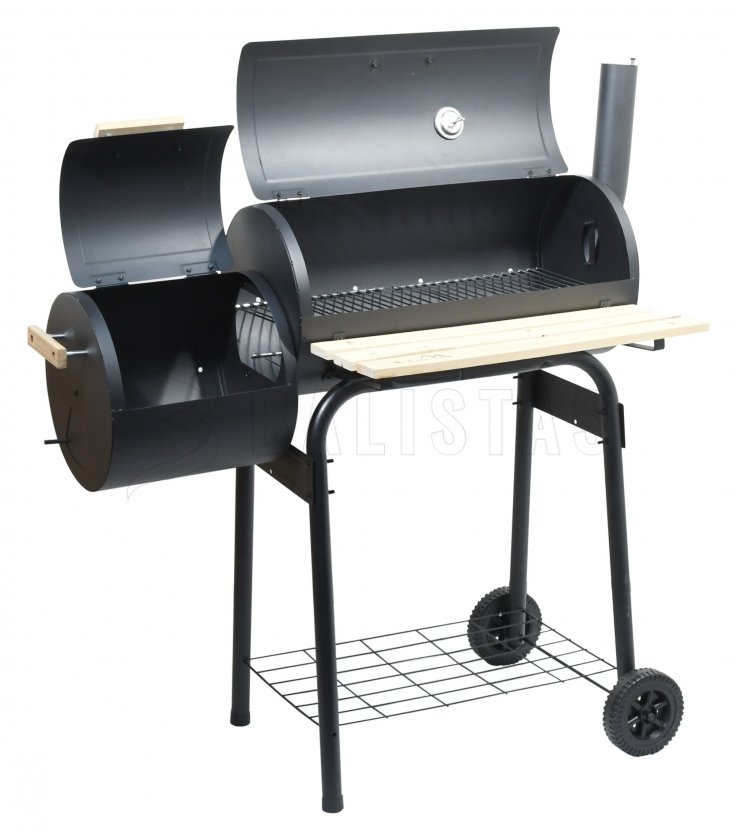 Houtskoolgrill SMOKIE met roker