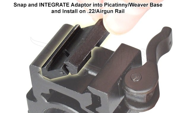 Adapter montage-rail 11mm naar 22mm Leapers