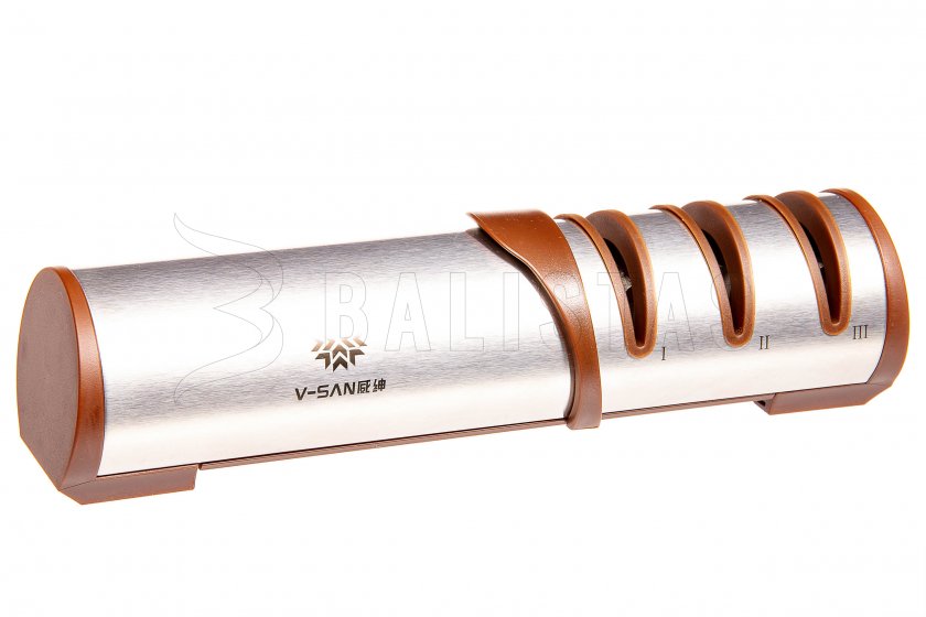 Keukenmessenslijper Taidea Deluxe zilver