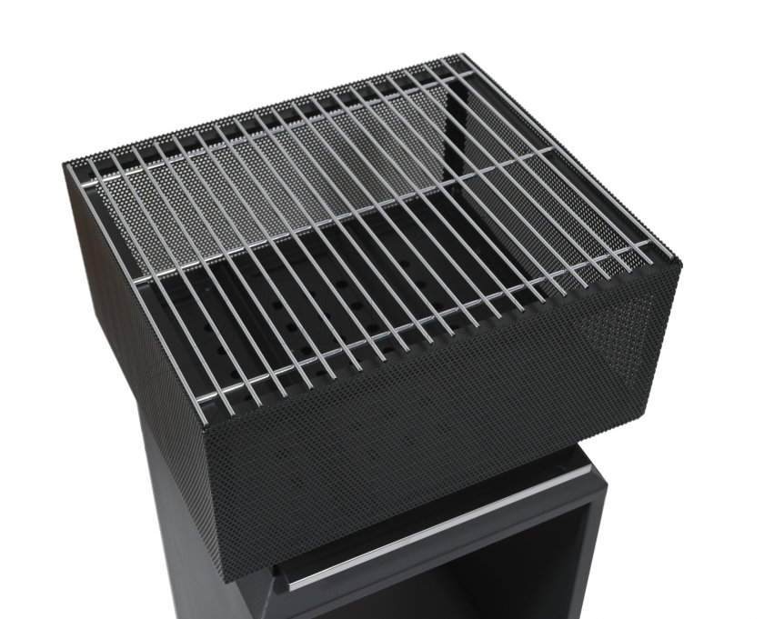 Vuurkorf CUBE met rooster 74cm