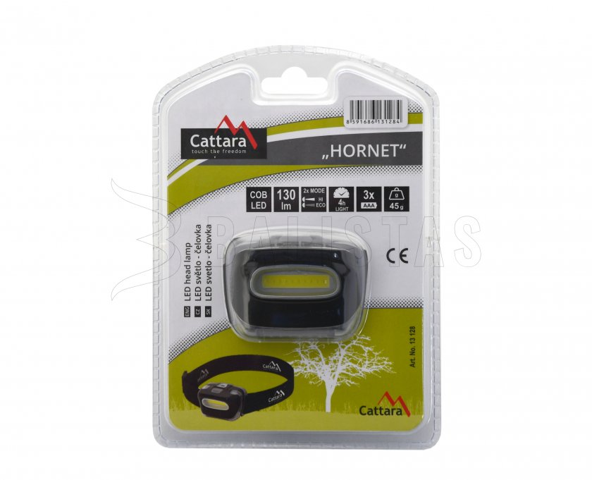 Hoofdlamp Cattara HORNET 130lm COB 3xAAA