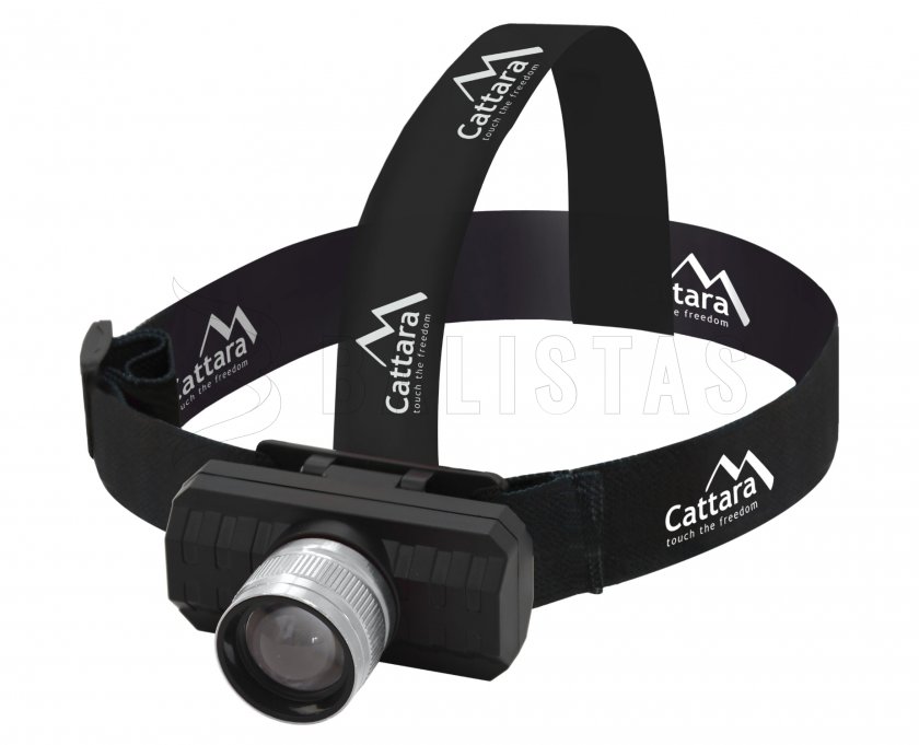 Hoofdlamp Cattara SCORPION 90lm XPE ZOOM oplaadbaar