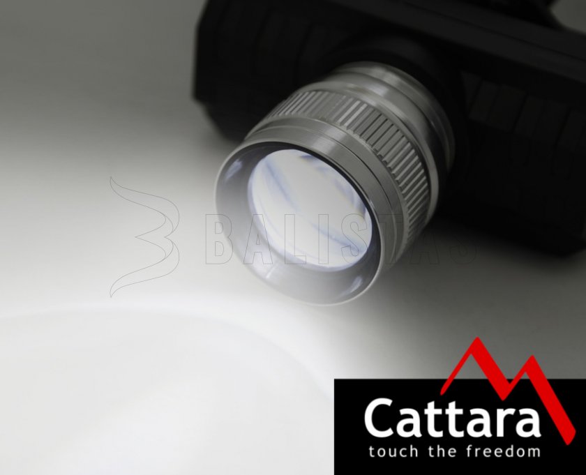 Hoofdlamp Cattara SCORPION 90lm XPE ZOOM oplaadbaar