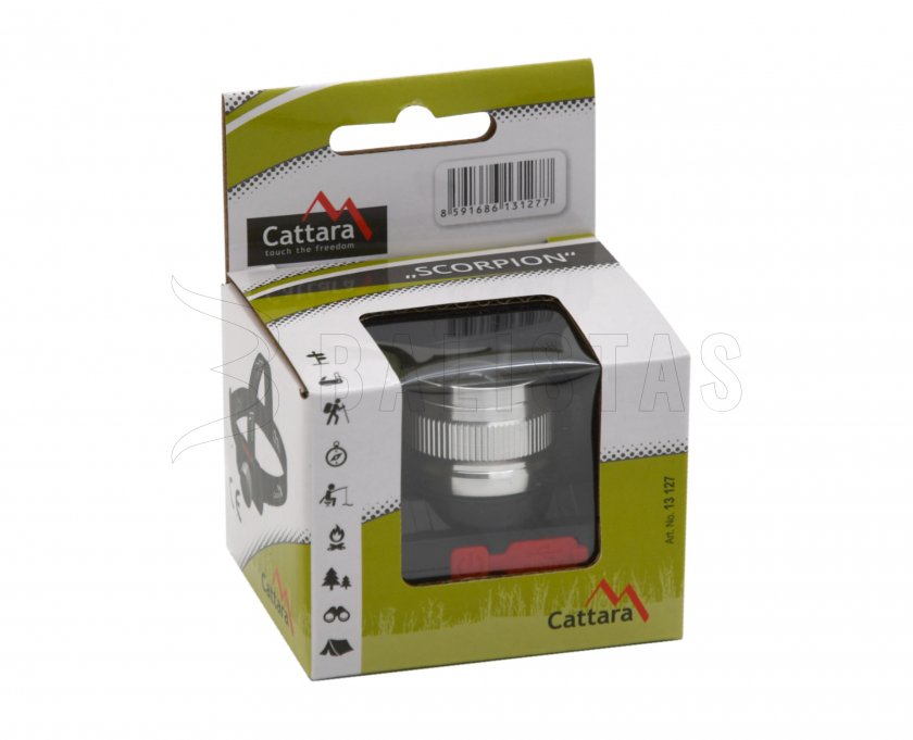 Hoofdlamp Cattara SCORPION 90lm XPE ZOOM oplaadbaar