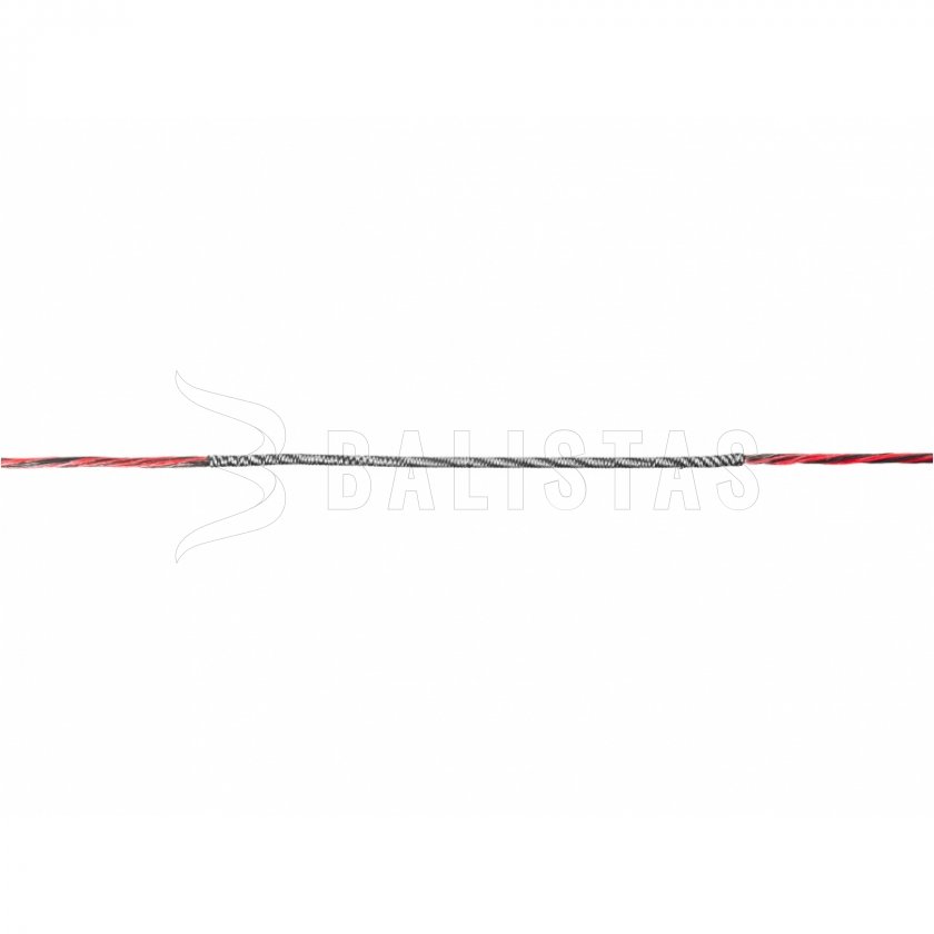 Pezen voor bogen Poe Lang REX 51" zwart-rood