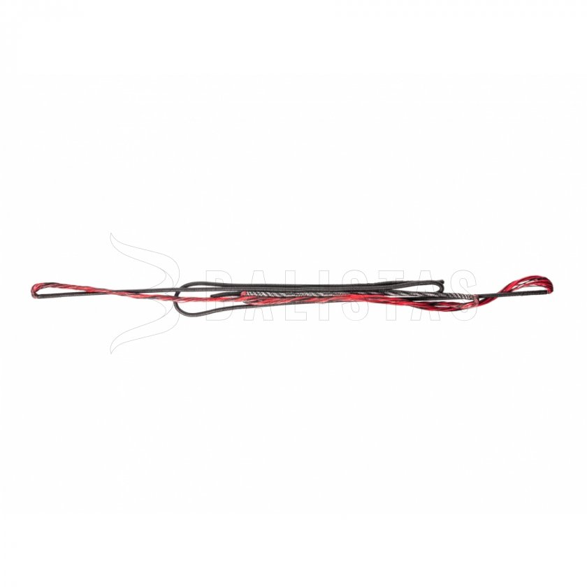 Pezen voor bogen Poe Lang REX 51" zwart-rood