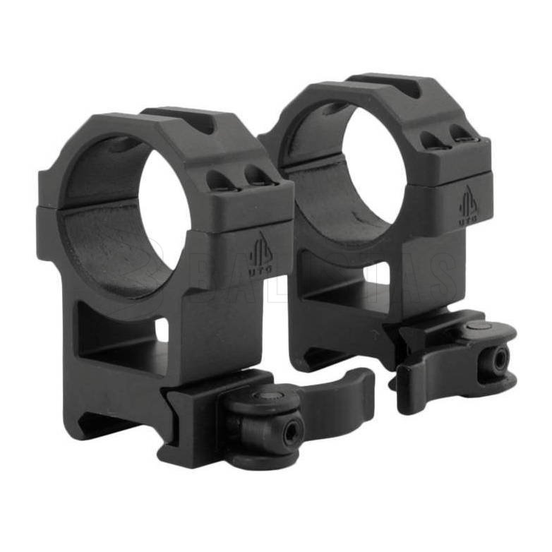 Montáž UTG Max Strength QD Lock 30mm/22mm hoog