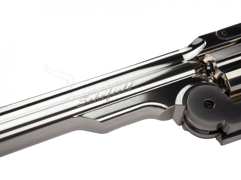 Luchtrevolver ASG Schofield 6" Silver 4,5mm Diabolo