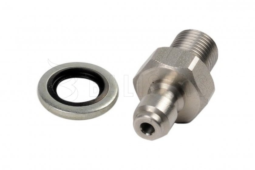 Vuladapter mannelijk / 1/8" BSP