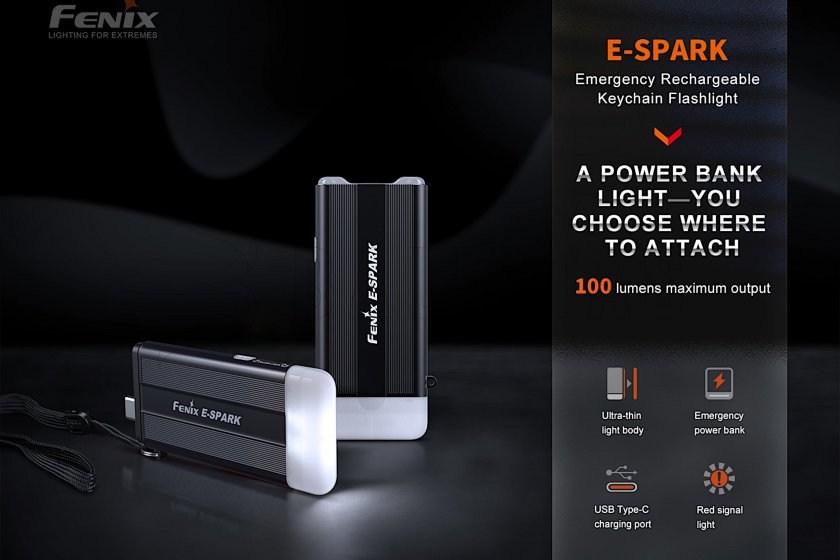 Mini lantaarn Fenix E-SPARK