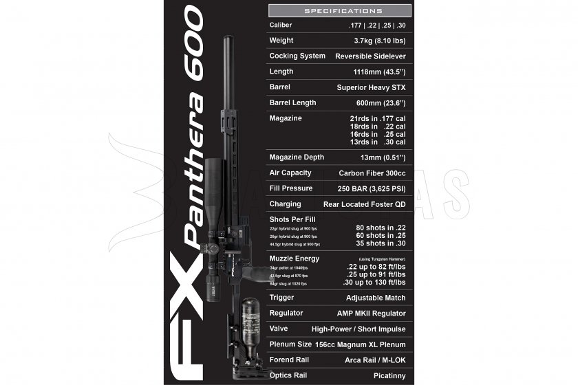 Luchtbuks FX Panthera 600 5,5mm