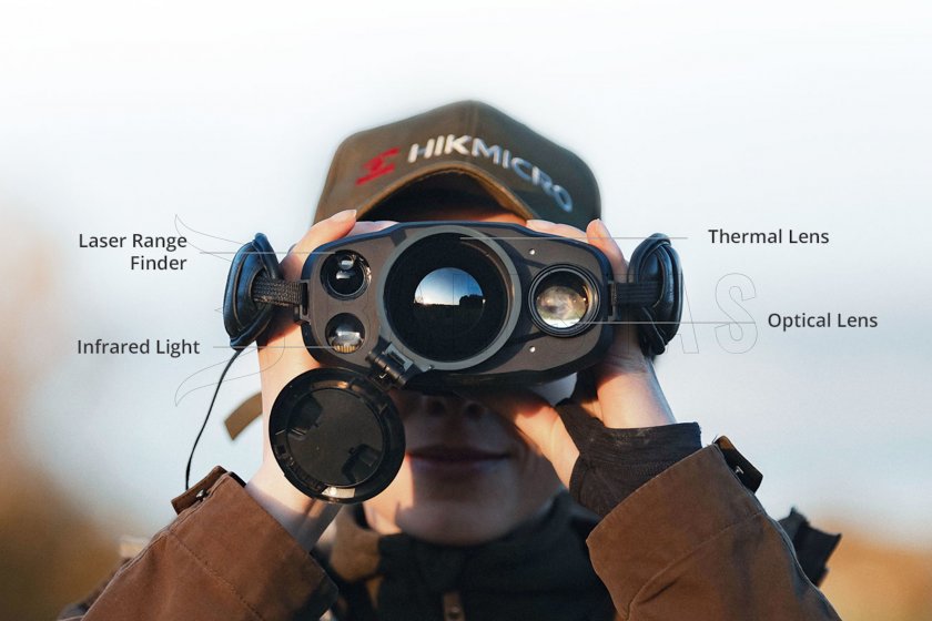 Thermisch fusión LRF verrekijker Hikmicro RAPTOR RH50LN