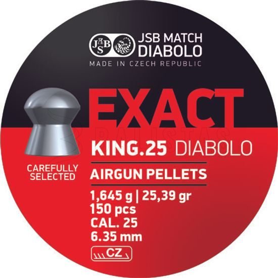 Diabolo JSB Exact King 6,35mm 150st.