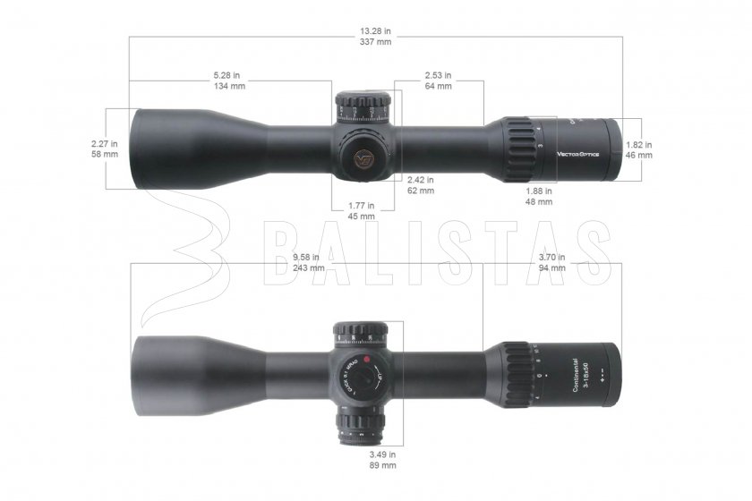 Richtkijker Vector Optics Continental x6 3-18x50 Tactical FFP VCT-34FFP