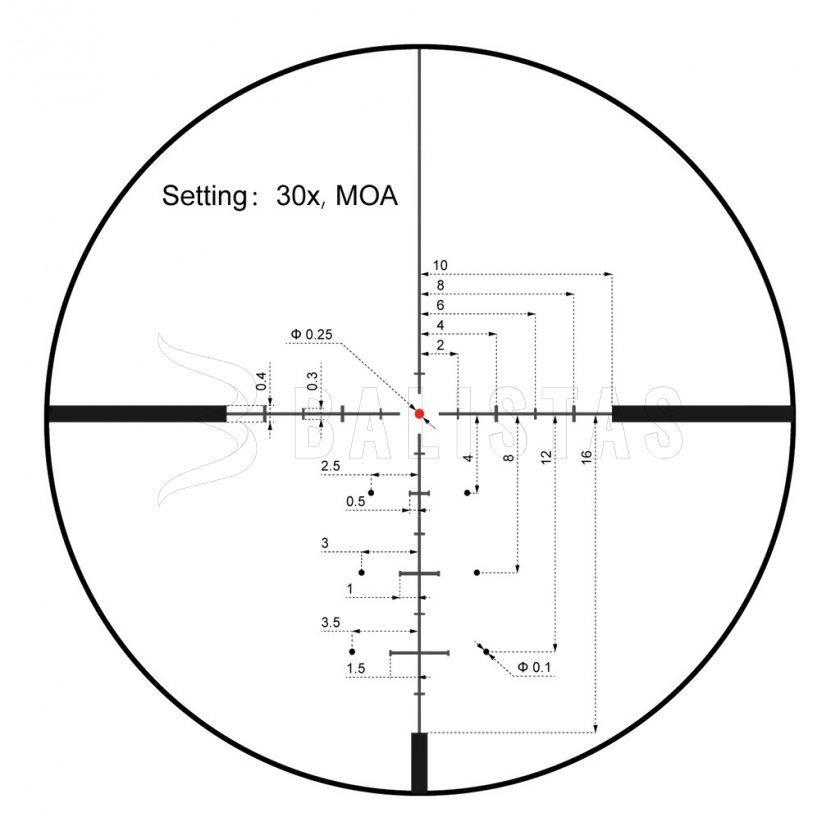 Richtkijker Vector Optics Continental x6 5-30X56 SFP VECON-CDM MOA