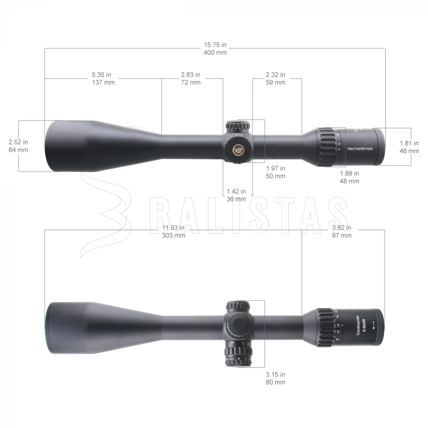 Richtkijker Vector Optics Continental x6 5-30X56 SFP VECON-CDM MOA
