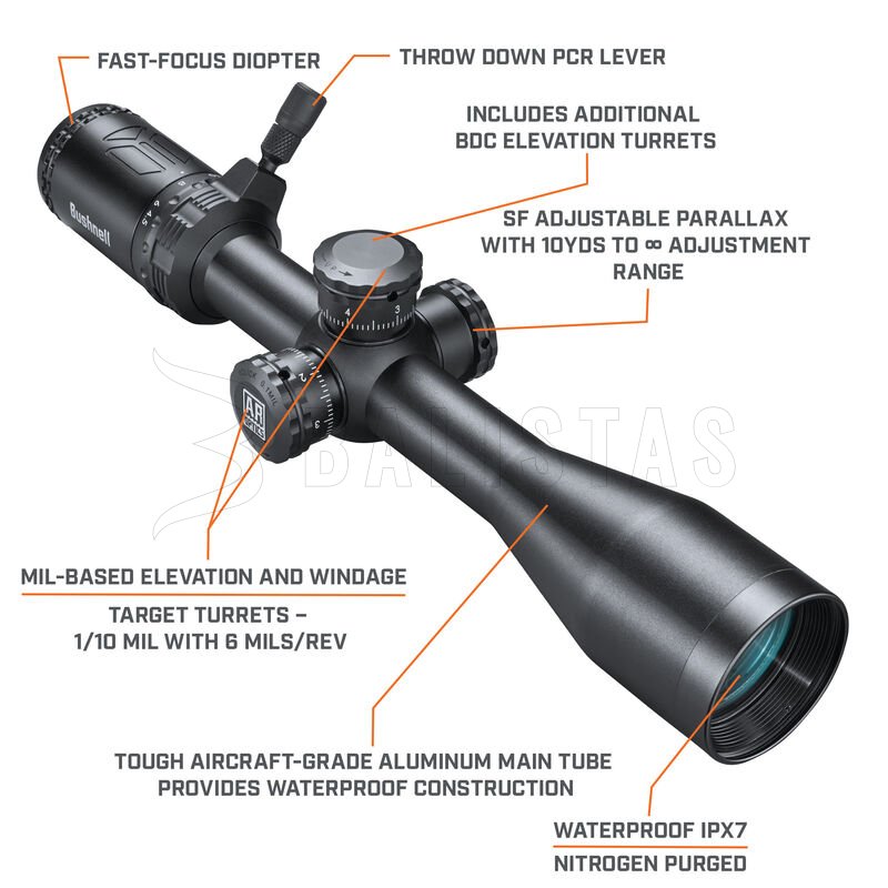 Richtkijker Bushnell AR Optics 4,5-18x40mm Windhold MRAD