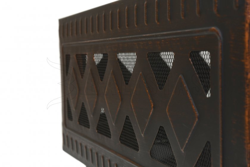 Vuurkorf SQUARE copper patina met deksel