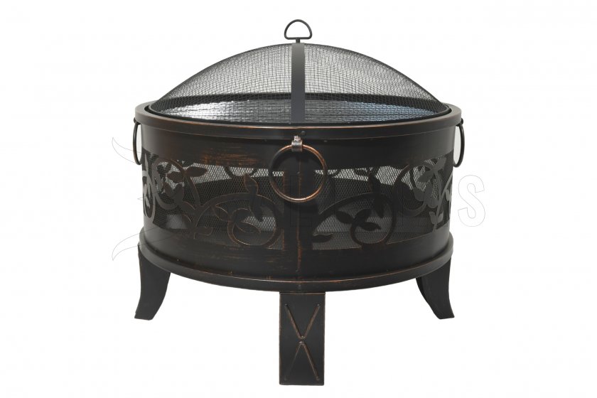 Vuurkorf SANTORIN copper patina met deksel