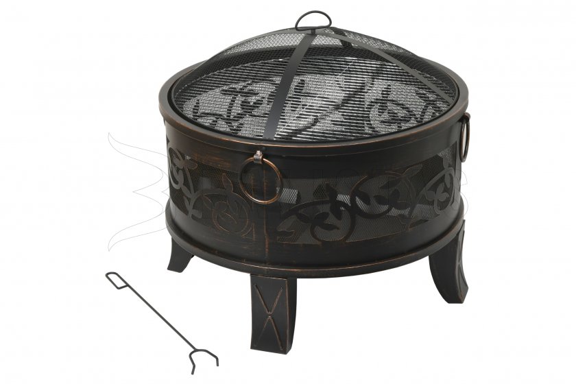 Vuurkorf SANTORIN copper patina met deksel