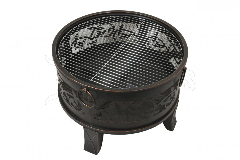 Vuurkorf SANTORIN copper patina met deksel