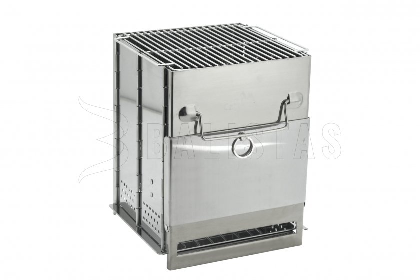 Grill kooktoestel op hout Cube opvouwbaar