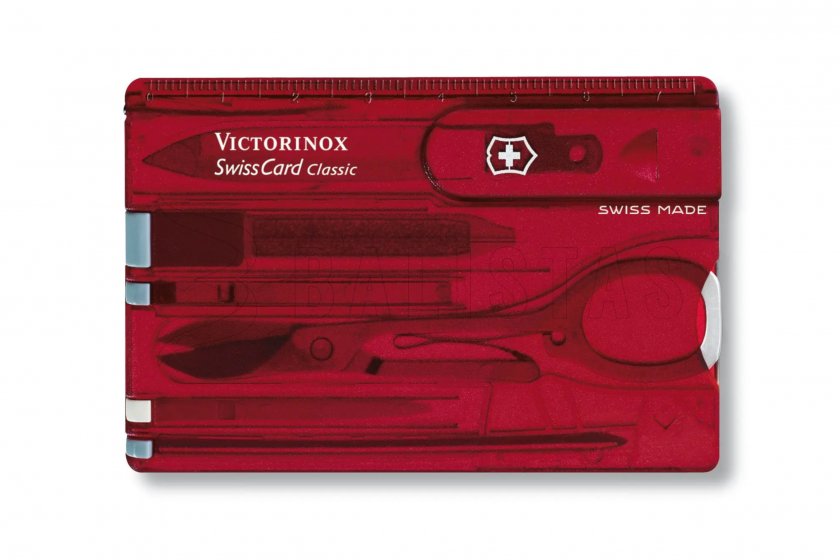 Kaart Victorinox Swiss Card Classic Rood