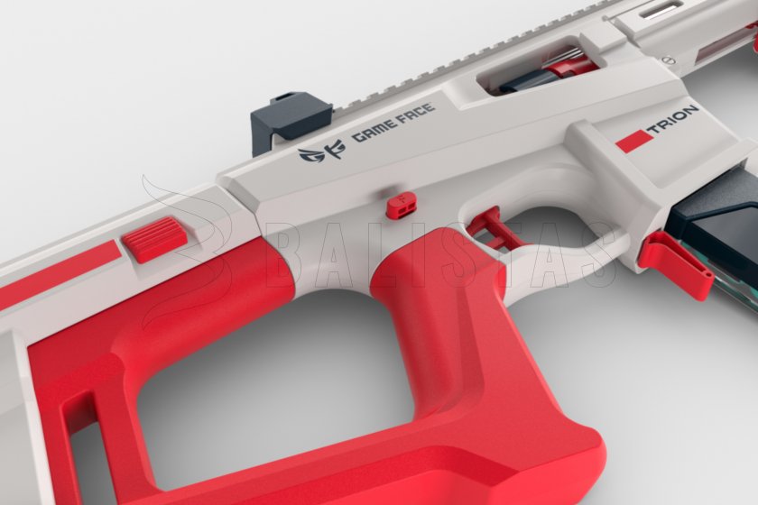 Blastergeweer Game Face Trion voor schuimkogels rood